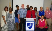 AFT Maryland officers being sworn in, 2018