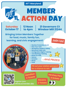 Member Action Day flyer