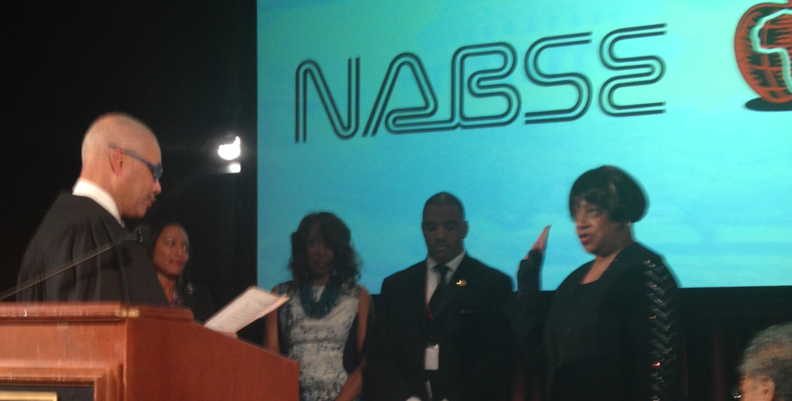 English sworn in as NABSE President AFTMaryland