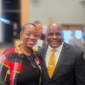 President Campbell with Dr. Dawson